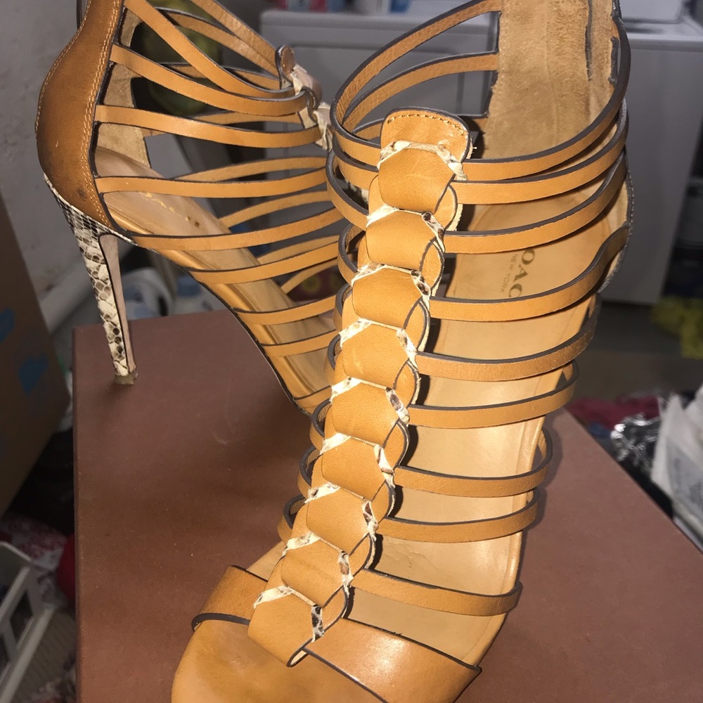 Coach Josey Sandal Heel GUC Size 8